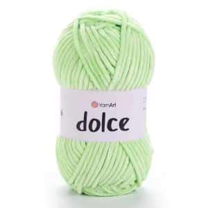 Pletací příze YarnArt DOLCE 850 hráškově zelená, efektní, 100g/120m