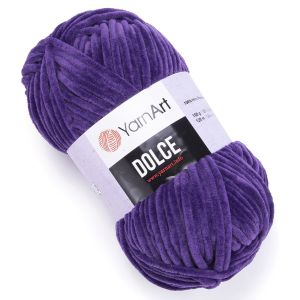 Pletací příze YarnArt DOLCE 972 fialová, efektní, 100g/120m